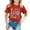 Red, variant on Big Girl's 100 Days of School T-Shirt Letter Print Short Sleeve Crewneck T Shirt