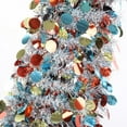thumbnail image 5 of Arbre de Noël Pop-Up 5 Pieds Pliable Réutilisable, Crayon à Sequins Rouges Brillants Artificiels Arbre Mince Facile à Assembler avec Support en Plastique pour Décoration de Maison Appartement, Magasin, Mariage, 5 of 5