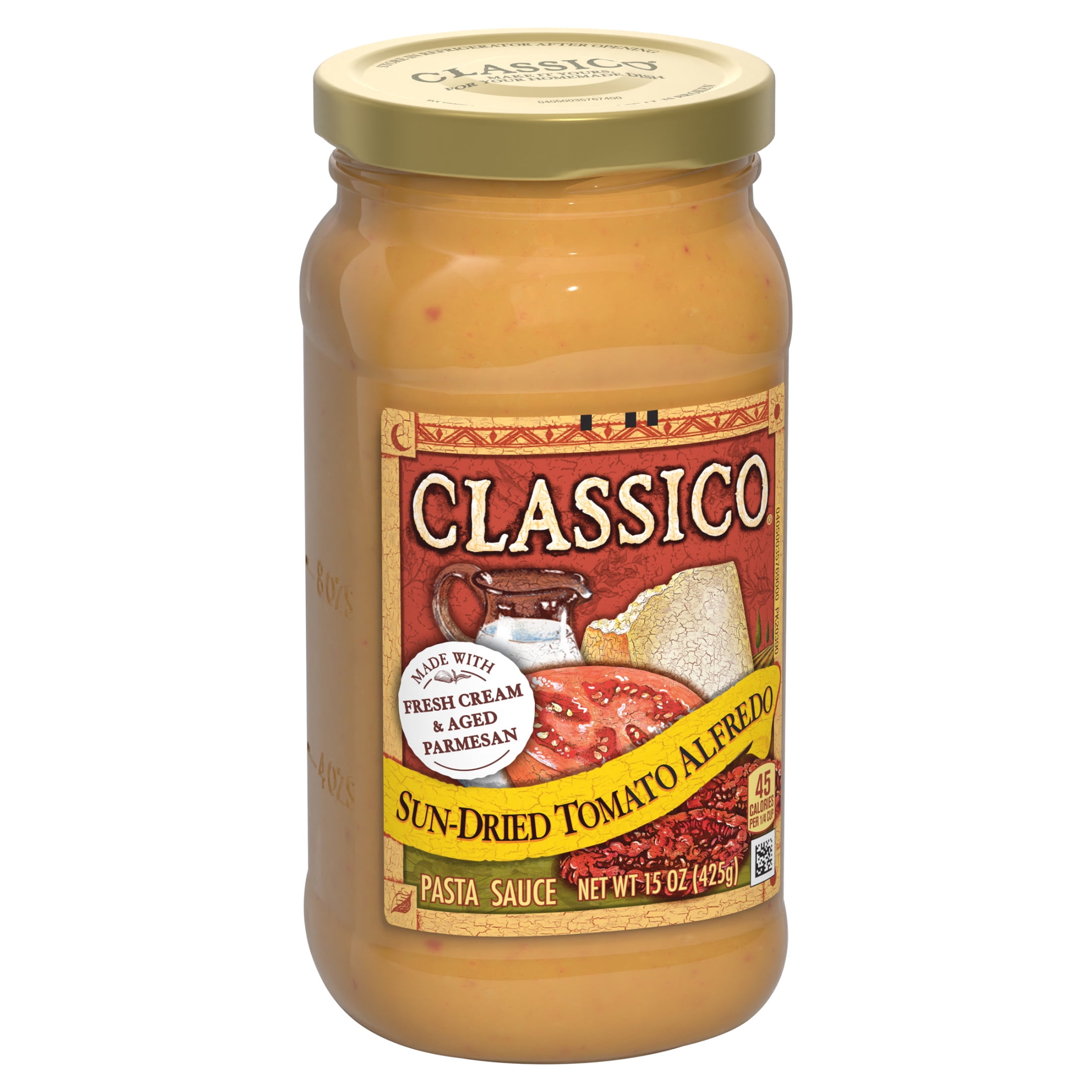 Classico Sun-Dried Tomato Alfredo Pasta Sauce, 15 oz Jar
