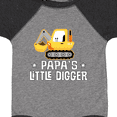 thumbnail image 4 of Inktastic Papa Little Digger Construction Truck Boys Baby Bodysuit, 4 of 5