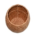 thumbnail image 3 of happimess SSL1001A Colt 21.06" Coastal Bohemian Handwoven Hyacinth Barrel Storage Stool with Lid, Natural, 3 of 5