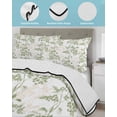 thumbnail image 4 of Sage Green Fruit Summer Quilt Set Queen Size,Soft Quilted Bedding Set with 2 Pillow Shams,Vintage Plant Nature Botanical Flower Lightweight All Season Bedspread Coverlet for Bedroom 90"x96", 4 of 6