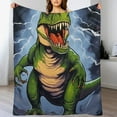 thumbnail image 3 of ARISTURING SNUGGLES Dinosaur T-Rex in The Dark Throw Blanket for Boys; Dino Birthday for Kids; Dinosaur T-Rex Toys; Dinosaur Stuff for Room(copyrighted China/US), 3 of 6
