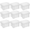 thumbnail image 1 of OULII 10Ud Cajas De Plástico Transparentes Con Tapa Apilables Para Almacenaje Eficiente En Casa, 1 of 7