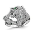 thumbnail image 1 of Sterling Silver Polished CZ Cheetah Ring, 1 of 4