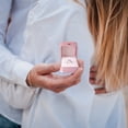 thumbnail image 5 of PU Leather Ring Box, Crown Shape Engagement Jewelry Case, Couple Proposal Gift Holder And Display, Ring Box For Wedding Ceremonies And Anniversary Keepsakes(Pink), 5 of 6