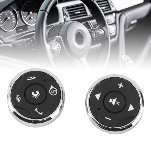 2pcs Botones de Interruptor de Control Recargables de USB, Botón del Volante, 5m/16.4ft para el Uso de la Específico Estánda