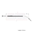 thumbnail image 2 of Cable Chicote Acelerador CAHSA Compatible Con Hyundai Excel 1.5L 1986 1987 1988 1989, 2 of 6