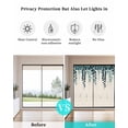 thumbnail image 4 of Window Privacy Film Spring Leaves Stained Glass Window Film Decorative Sun Block Window Cover Farmhouse Simple Botanical Plants Vines Window Clings Static Adhesive Sticker for Bathroom 23.6"x59", 4 of 7