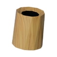 thumbnail image 2 of Cubo de basura redondo, versátil, elegante y decorativo para el hogar. Color de la madera, 2 of 9