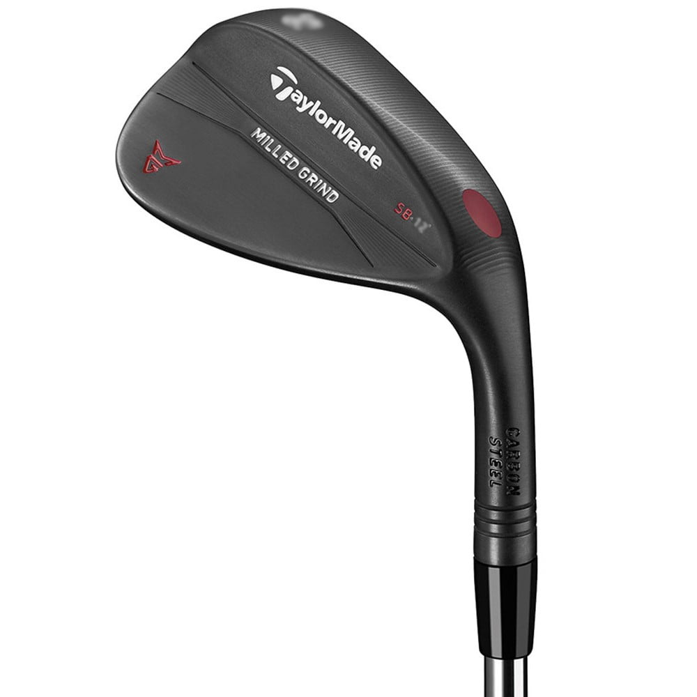TaylorMade Milled Grind Golf Wedge (Right Hand, Black Finish, High Bounce, 58° Loft, 12° Bounce)