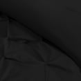 thumbnail image 6 of 3 Piece New Half Pinch Pleated Pattern Comforter Set, 800 TC, 100% Egyptian Cotton, Oversized Super King Size Black Solid, 6 of 6