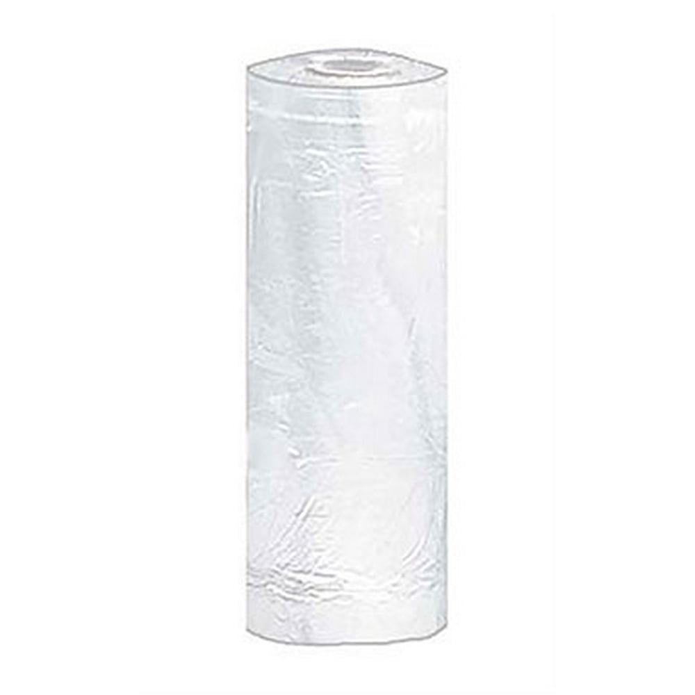 Large White Plastic Garment Bags 21"W x 3"D x 72"H Roll of 243