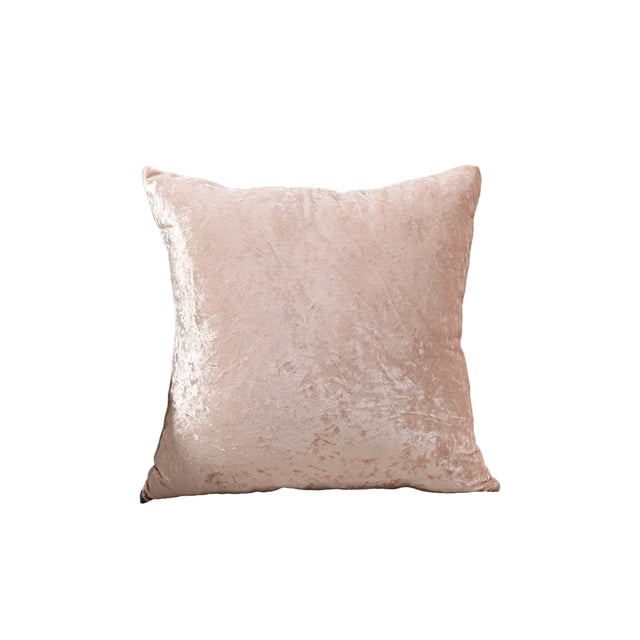 Ohufall 17.72x17.72 Inches Elastic Velvet Throw Pillow Cover Solid Square Decorative Pillow Case
