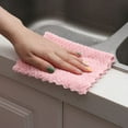 thumbnail image 4 of 1/3PCS Glass Window Absorbent Kitchen Supplies Microfiber Cleaning Cloth Cleaning Rags Washing Towel Dishcloth WHITE 1PC, 4 of 8