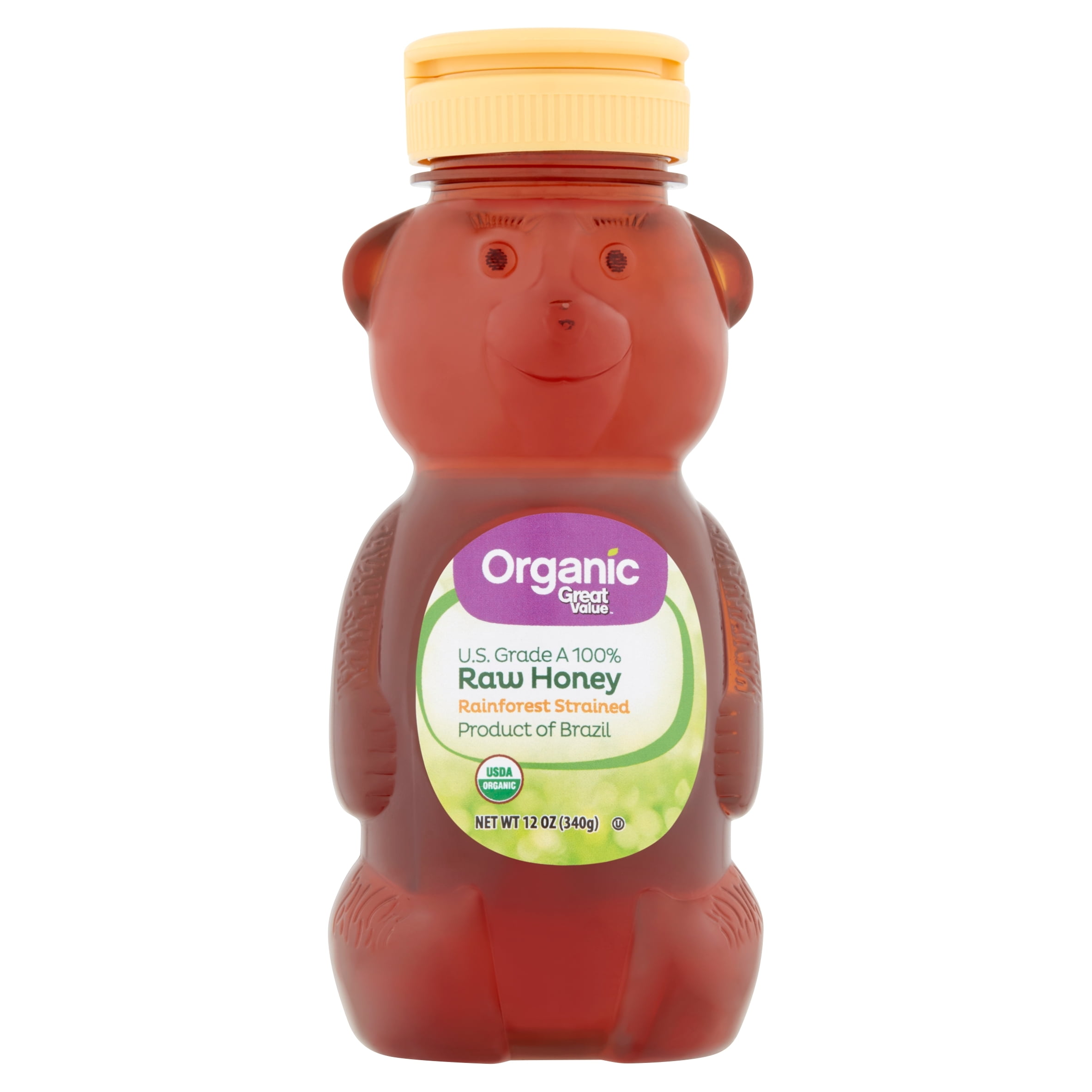 Great Value Organic Raw Honey, 12 oz