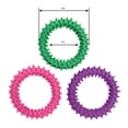 thumbnail image 2 of Paquete de 3 anillos sensoriales y juguetes antiestrés Rosa Púrpura Verde | Picos de goma suaves y flexibles | Adecuado para niños, jóvenes y adultos., 2 of 5