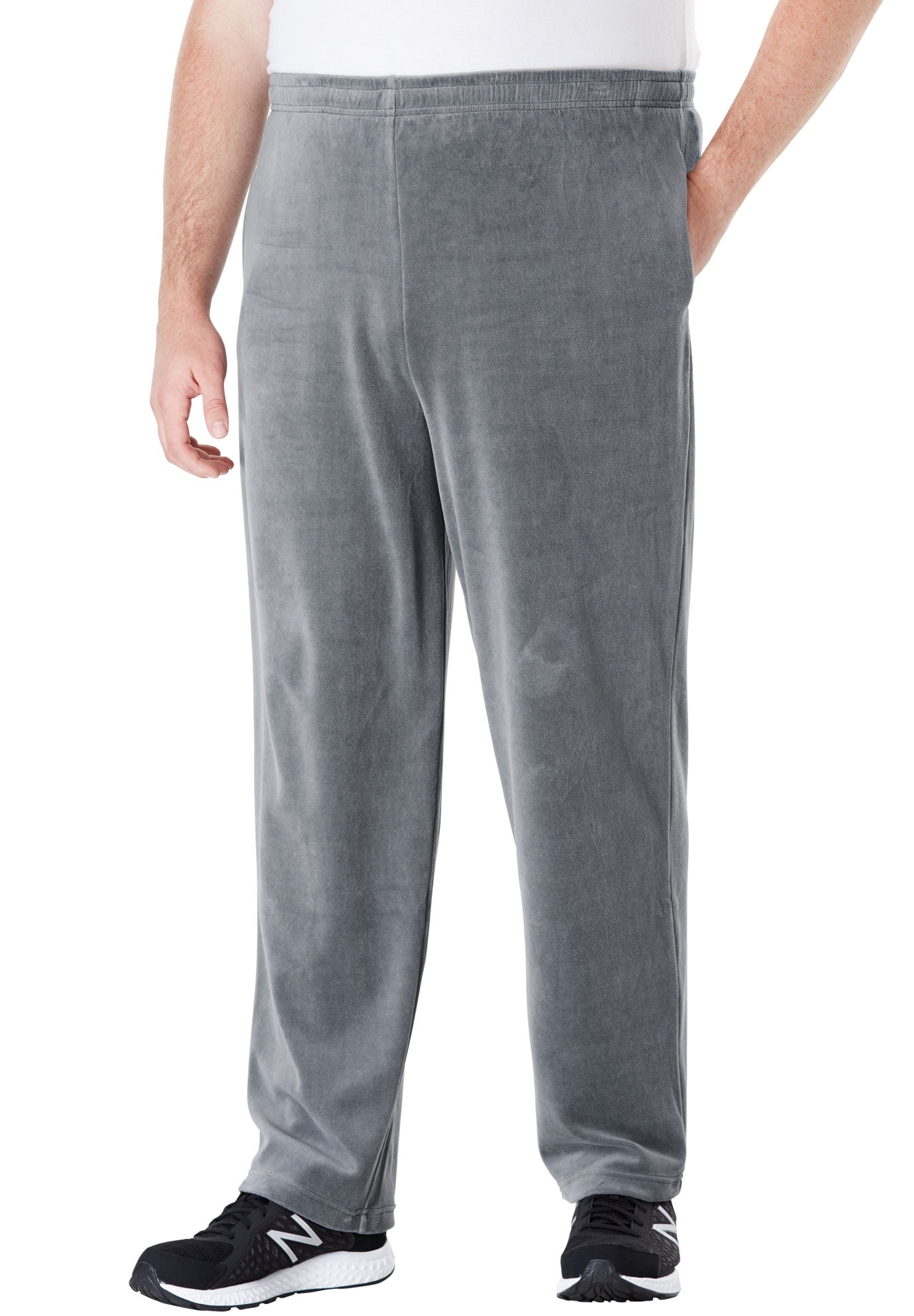 KingSize Mens Big /& Tall Velour Shorts