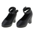thumbnail image 3 of Stylish Doll Ankle Belt High Heel Shoes for Blythe Dolls 1/6 Dolls Black, 3 of 6