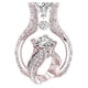 thumbnail image 4 of Anillo de compromiso con circonita en forma de huevo de ganso con incrustaciones de chapado en oro rosa y joyería de moda europea y americana, 4 of 4