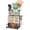 Rack With Accessories – No Wheels, variant on Garden Tool Organizer Rack Up to 50 Tools, Heavy-Duty Steel Yard Tool Organizer for Garage Storage with 11 Hooks, Broom Holder & Garden Tool Rack for Shed, Patio, Outdoor Use, Black