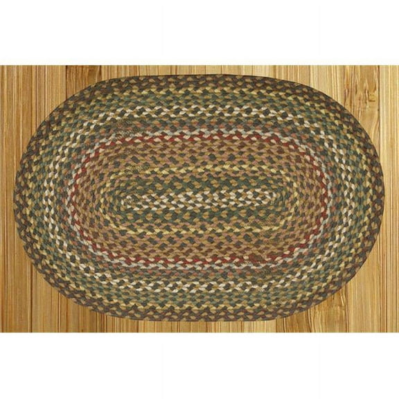 Fir-Ivory Jute Braided Rug