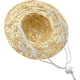 thumbnail image 3 of Sombreros de paja para perros con flores: sombrero ajustable para mascotas, gorra tipo pescador para el sol de jardín hawaiano para perros pequeños, cachorros y gatos, 3 of 5