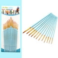 thumbnail image 6 of Tineasur 12-Piece Watercolor Paint Brush Set with Handles for Precise Painting and Art Projects, 6 of 6