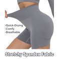 thumbnail image 2 of QRIC Women Sports Shorts Smile Contour Tummy Control Workout Gym Yoga Hot Shorts, 2 of 6