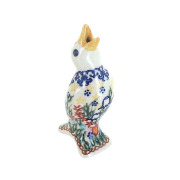 Blue Rose Polish Pottery Garden of Eden Pie Bird