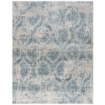 SAFAVIEH Princeton Abigail Distressed Area Rug, Blue/Beige, 8' x 10'