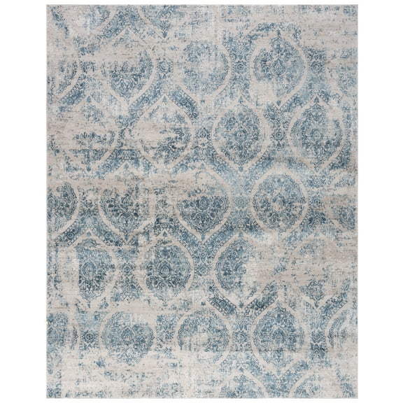 SAFAVIEH Princeton Abigail Distressed Area Rug, Blue/Beige, 8' x 10'