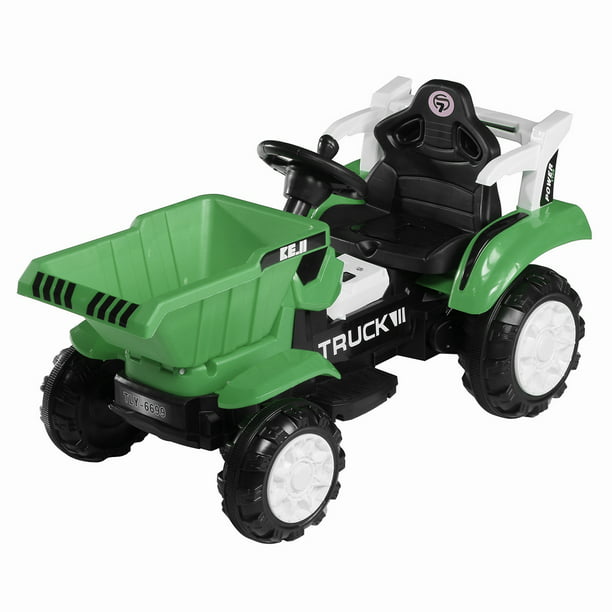 Horizontal Terrible Print Kids Electric Ride on Toy Car with Digging Hook and Music Player, 6-Volt  Battery-Powered Excavator for Toddlers - Walmart.com