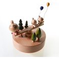 thumbnail image 4 of Innovative Scenarios Wooden Music Box, First Creative Hand Crank Music Box Wooden Decorative Box Gift and Decorations Idea for Birthday, Christmas - Bear Rocking Rabbit, 4 of 5