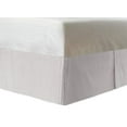 thumbnail image 2 of The Great American Store- 600 TC 100% Natural Cotton, Pleated Style Bed Skirt with 12 Inch Drop (King Size, Stripe White) -Easy Fit Dust Ruffle, Covers Bed Legs & Frame, 2 of 4