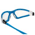 thumbnail image 4 of 2 Pairs Global Vision Ruthless Women's Padded Safety Glasses Motorcycle Riding Glasses Blue & Pink Frame with Clear Lens ANSI Z87.1, 4 of 7