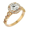 thumbnail image 2 of SuperJeweler 1 3/4 Carat Halo Diamond Engagement Ring in 14 Karat Yellow Gold for Women, 2 of 6