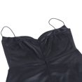 thumbnail image 3 of ITFABS Summer Women Skirt, Solid-Color Straps V-Neck High Slit Slip Dress, 3 of 9