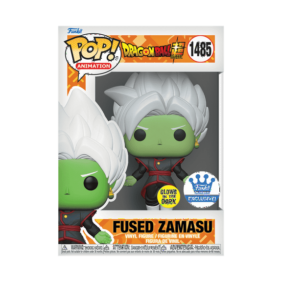 Funko Pop! Dragonball Super Fused Zamasu (Glows in The Dark) Vinyl Figure #1485 Special Edition Exclusive Collectibles, 74395