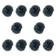 thumbnail image 2 of 10 piezas Cubiertas de viento de parabrisas peludas micrófonas reducen la solapa de ruido del viento parabrisas de micrófono para la entrevista Gris oscuro, 2 of 8