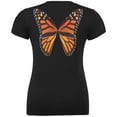 thumbnail image 2 of Monarch Butterfly Wings Costume Black Maternity Soft T-Shirt, 2 of 2