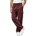 thumbnail image 2 of StSilkitty Baggy Pants for Men Elastic Waist Fishing Hiking Pants with Pockets Athletic Running Sweat Pants, 2 of 7