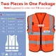 thumbnail image 2 of Chaleco de seguridad XPCARE Hi Vis reflectante con bolsillos naranja, 2 of 7