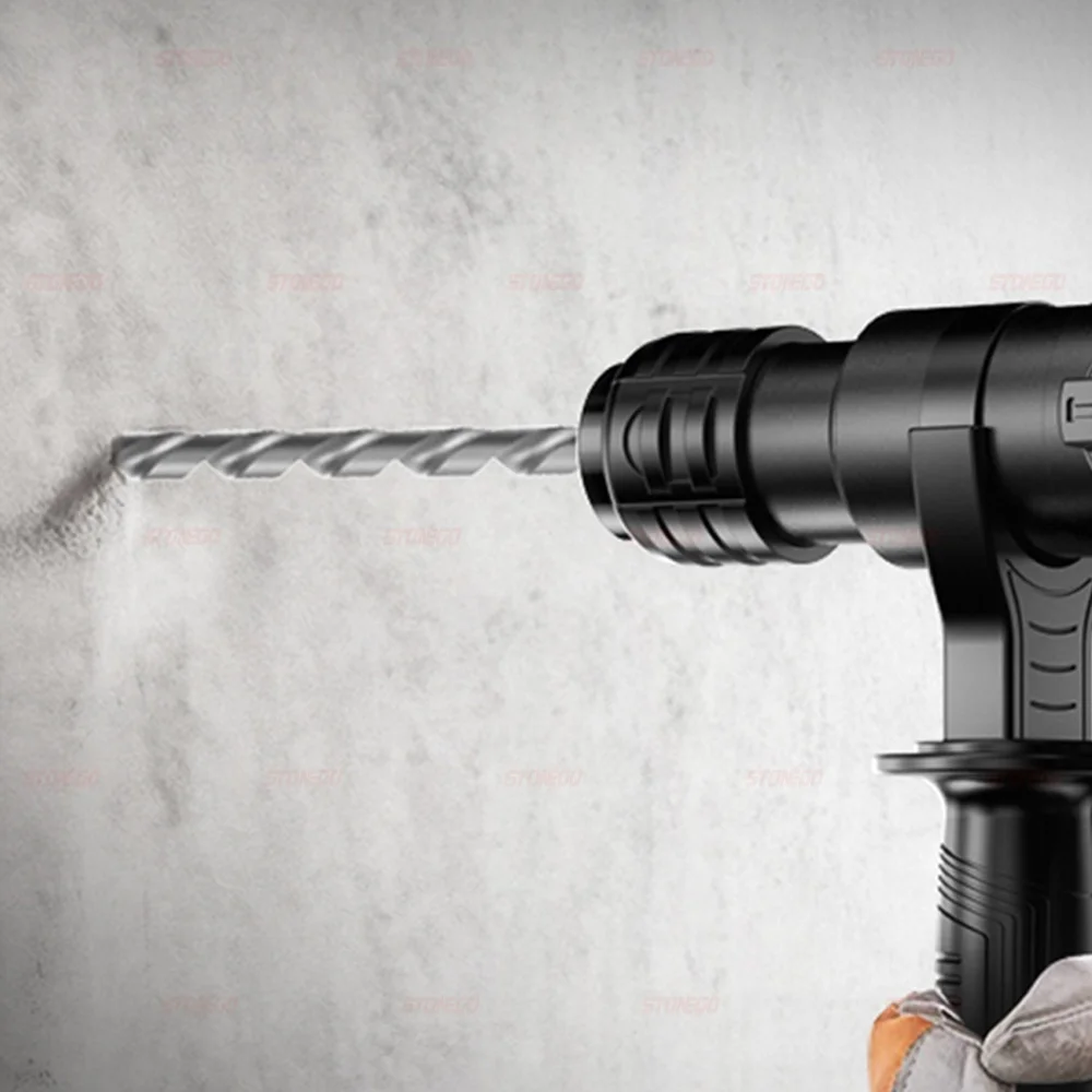 STONEGO 1PC/6Pcs Carbide Brick Drill Bit - Heavy-Duty Rotary Hammer Impact Drill Bit for Concrete, Tile, and Masonry Drilling, Available in Round and Square Shank Designs
