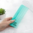 thumbnail image 4 of ACDANC 5Pcs Wooden Hair Brush Soft-Bristle Hairbrush Shape Hair Brush Hair Trimming Cleaner Wet Brush Yellow, 4 of 4