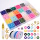 thumbnail image 2 of 1 conjunto de pulseras de pulsera de fabricación de pulseras Polymer Beads Beads Jewely Making Kit para manualidades DIY, 2 of 4