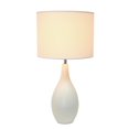 thumbnail image 3 of Lampe de table en céramique à base de quilles ovales de conception simple, 3 of 4