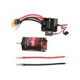 thumbnail image 1 of Motor cepillado 550 de 3 ranuras, 20T BCD80A ESC XT60, juego de enchufes para 1/10 1/12 RC SUVs Crawler Car, 1 of 10
