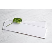 WS Tiles - Sample - Quality Value Series 3" x 12" Glass Subway Tile in White
