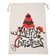 thumbnail image 1 of Sacos navideños rojos de gran tamaño, 50x70 cm, bolsas de lona, saco de Papá Noel para bolsas navideñas, 1 of 4